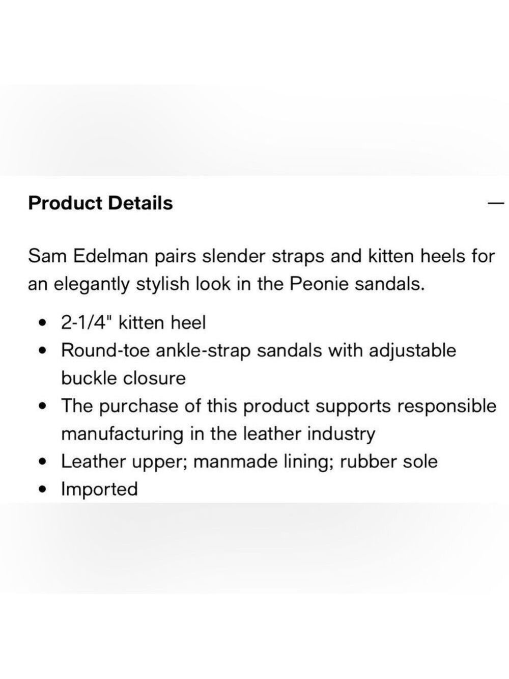 NIB Sam Edelman Peonie Ankle Strap Leather Kitten Heel Sandals in Silver Glitter - Picture 13 of 13
